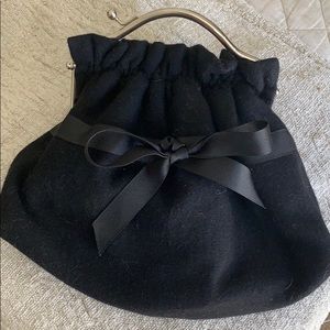 Black clutch bag